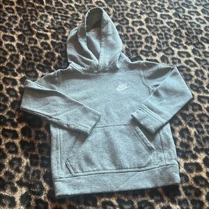 Boys Nike Heather Gray Pullover Hoodie